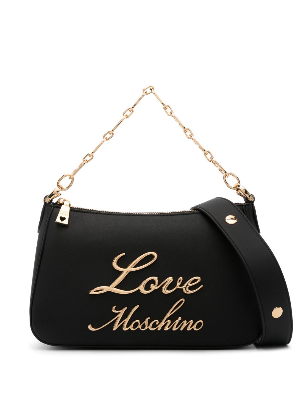Love Moschino logo字母托特包 - 黑色