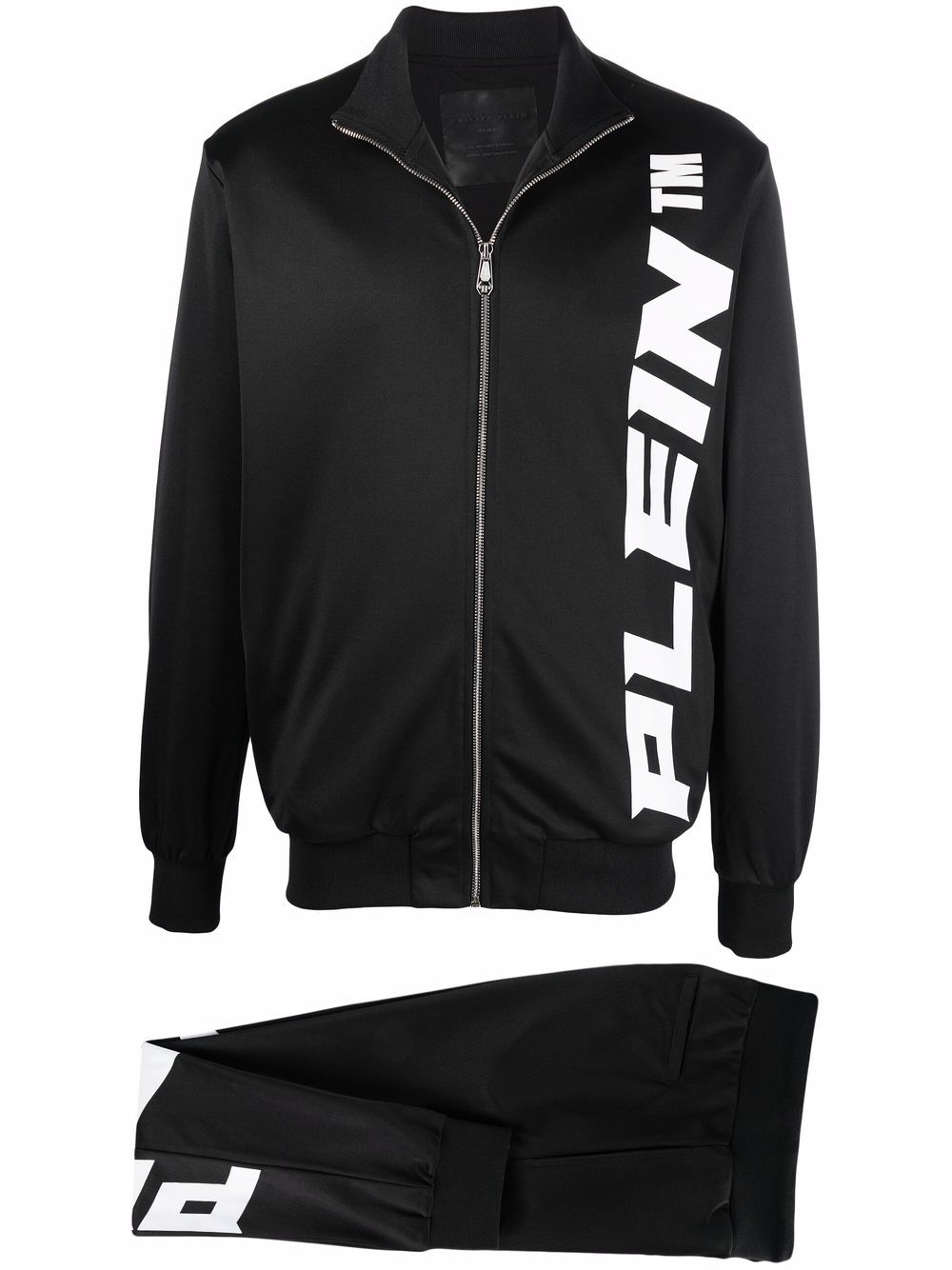 Philipp Plein logo印花运动套装 - 黑色