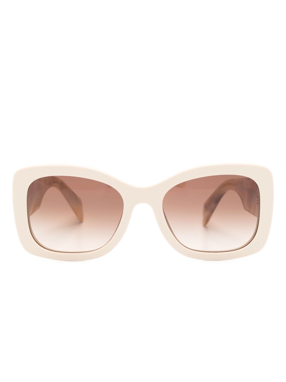 Prada Eyewear logo字母方框太阳眼镜 - 中性色