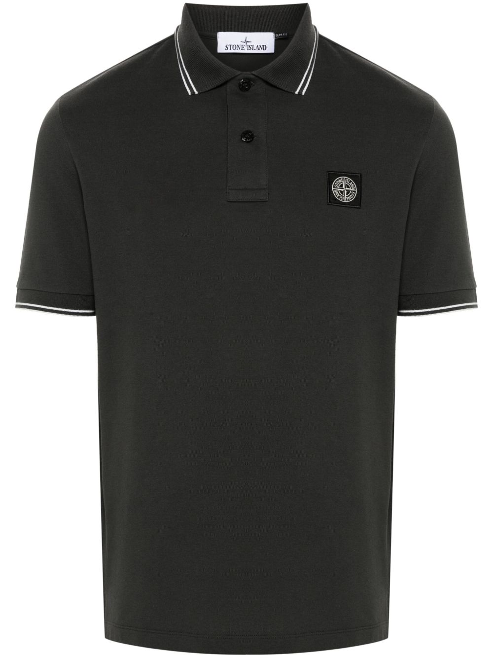 Stone Island 短袖polo衫 - 灰色