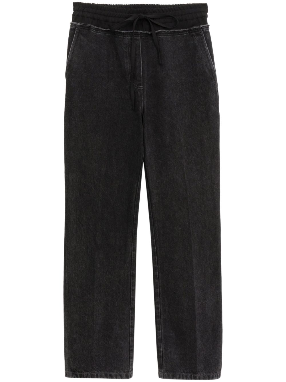 3.1 Phillip Lim 抽绳直筒长裤 - 黑色