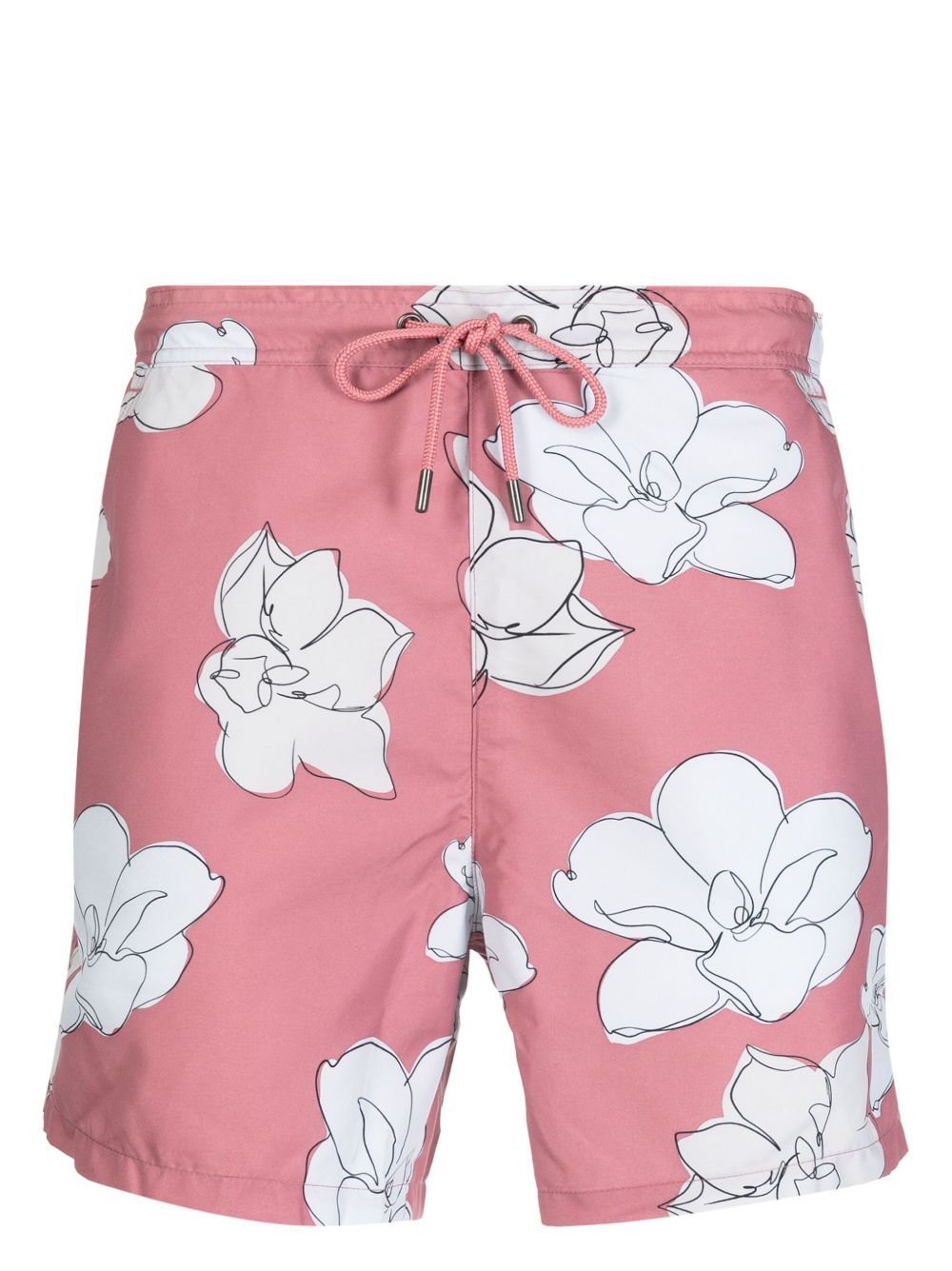 Ted Baker Ampbell 花卉印花泳裤 - 红色
