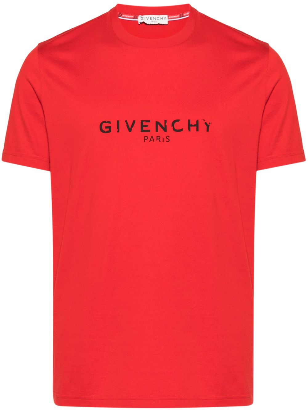 Givenchy logo印花T恤 - 红色