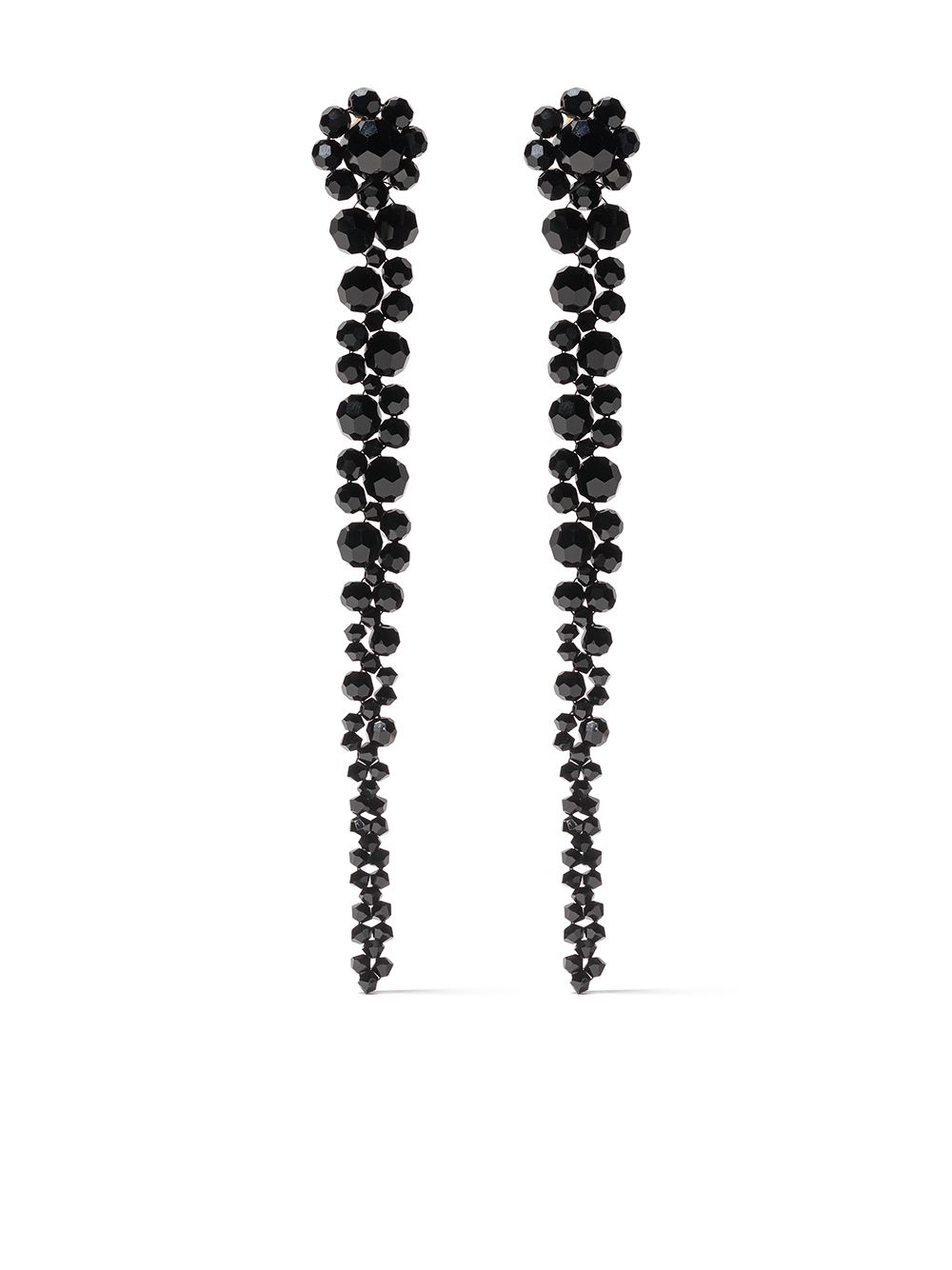 Simone Rocha 串珠耳坠 - 黑色