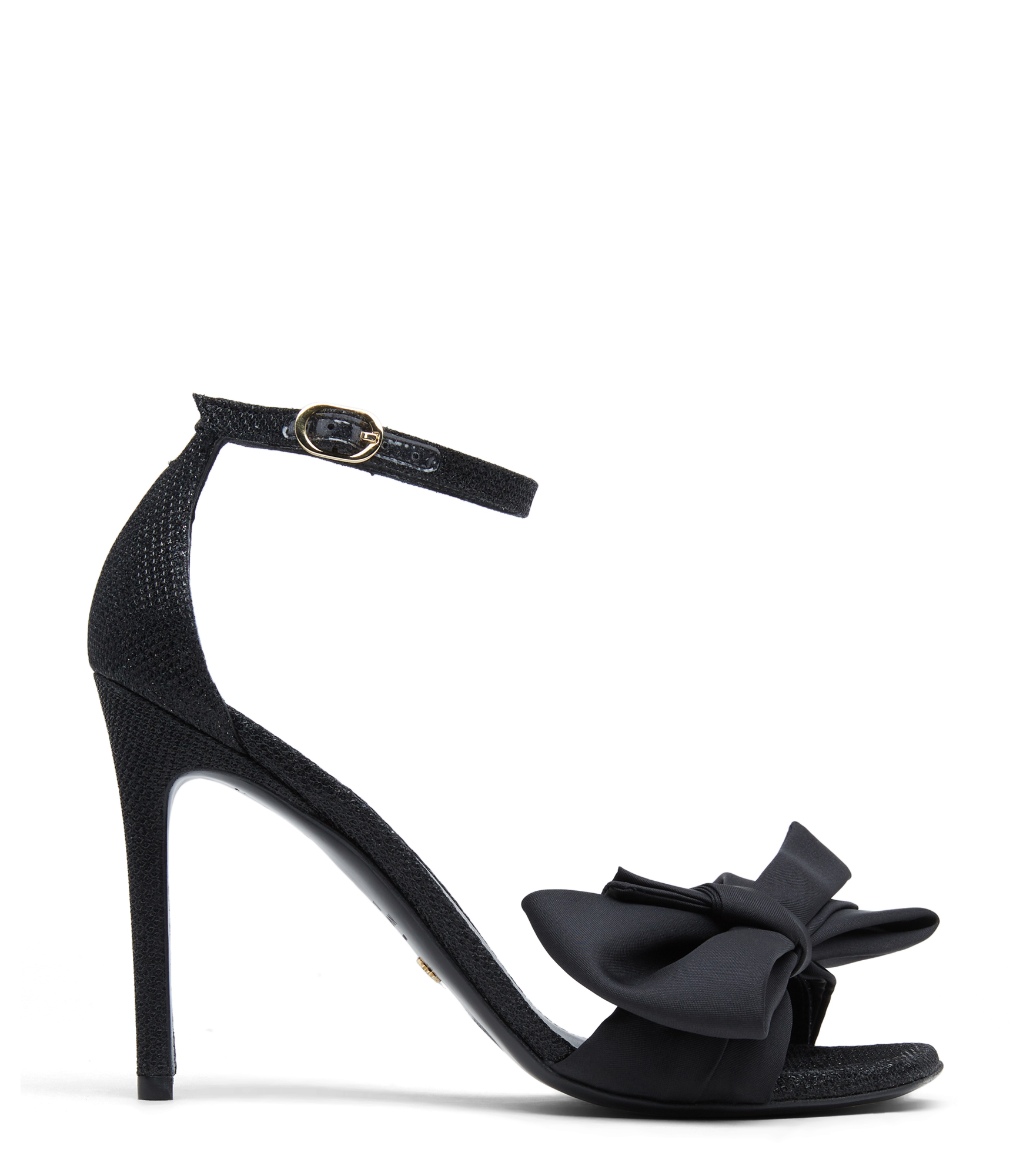 Stuart Weitzman Nudistcurve Loveknot 100 Sandal  - Woman Sandals Black 38