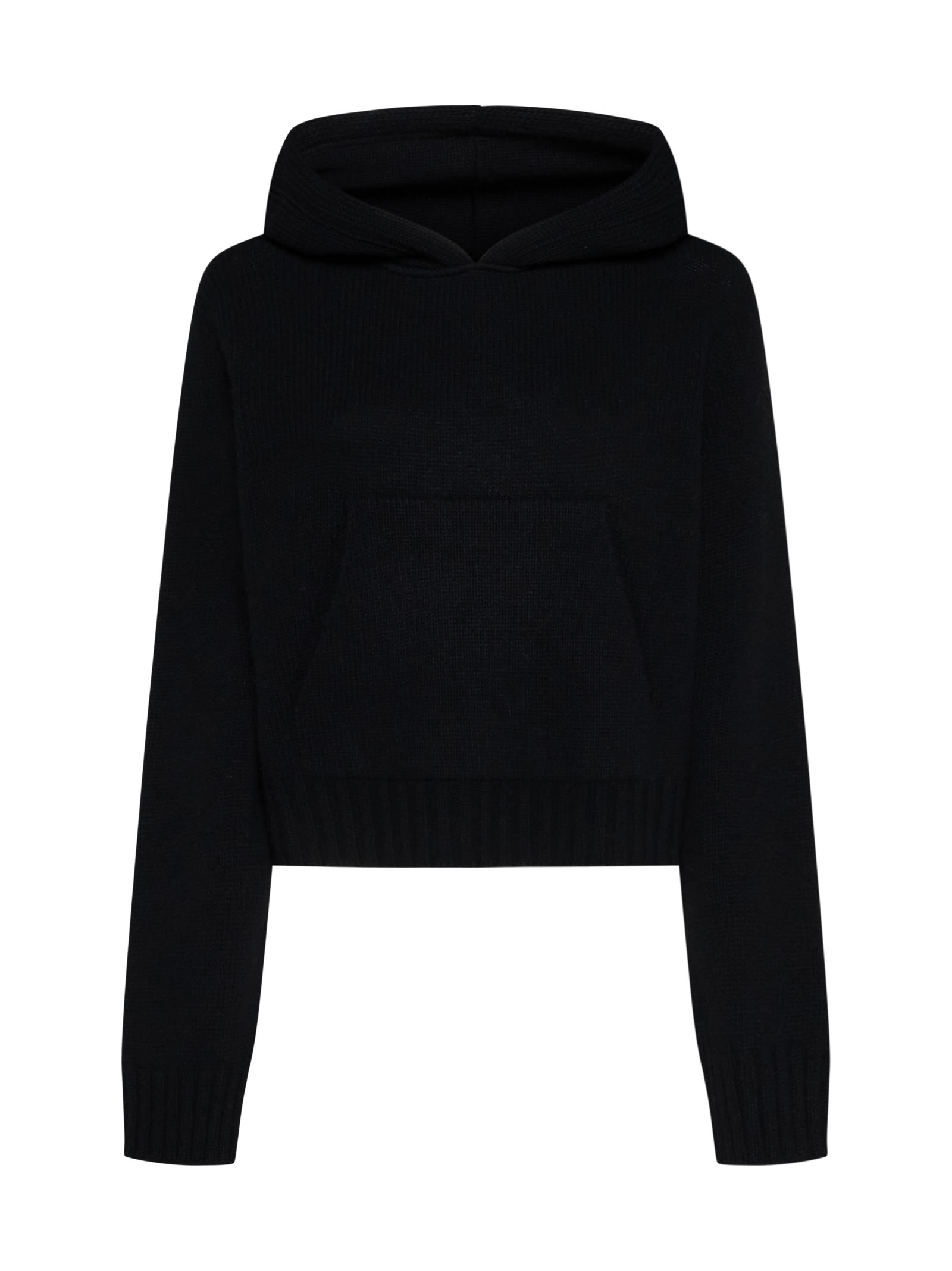 Palm Angels Logo羊毛混纺连帽卫衣