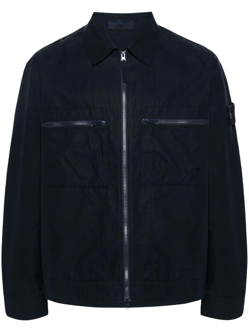 Stone Island Ghost Compass 徽章夹克 - 蓝色
