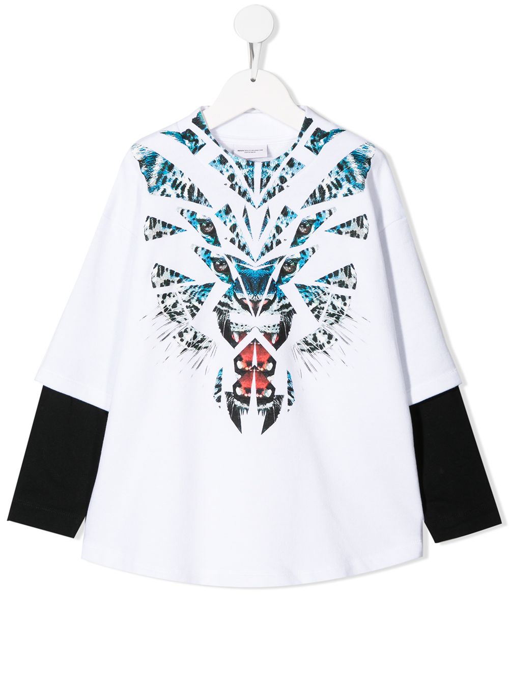 Marcelo Burlon County Of Milan Kids 老虎图案T恤 - 白色