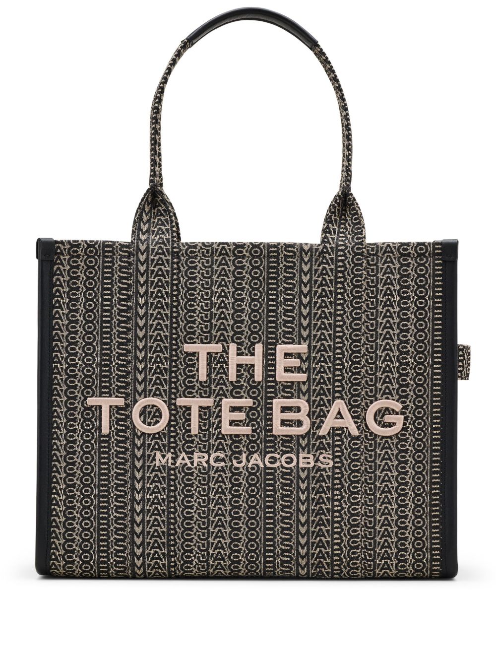 Marc Jacobs The Monogram Jacquard 大号手提包 - 黑色