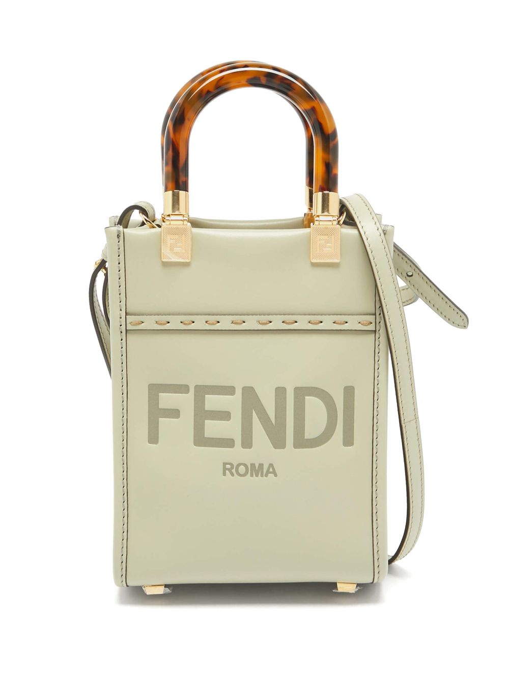 Fendi Pre-Owned Sunshine 迷你手提包（2023年典藏款） - 绿色