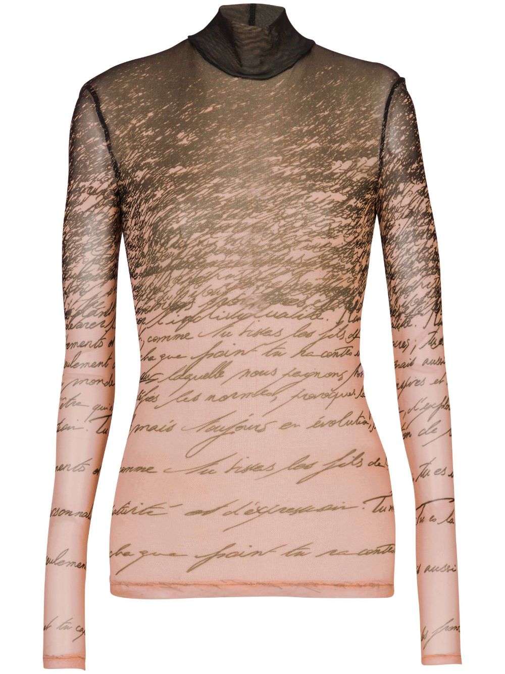 Balmain Love Letter 印花上衣 - 中性色