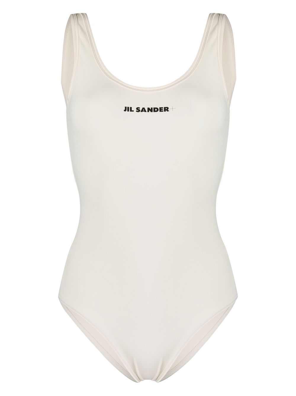 Jil Sander U形背logo印花连体衣 - 中性色