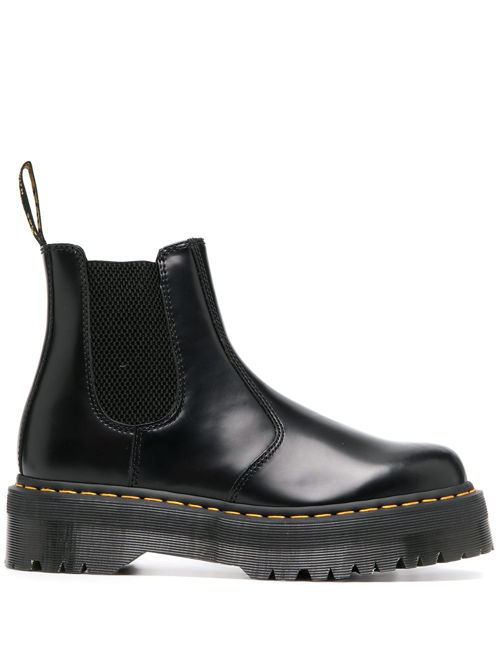 Dr. Martens 厚底及踝靴 - 黑色