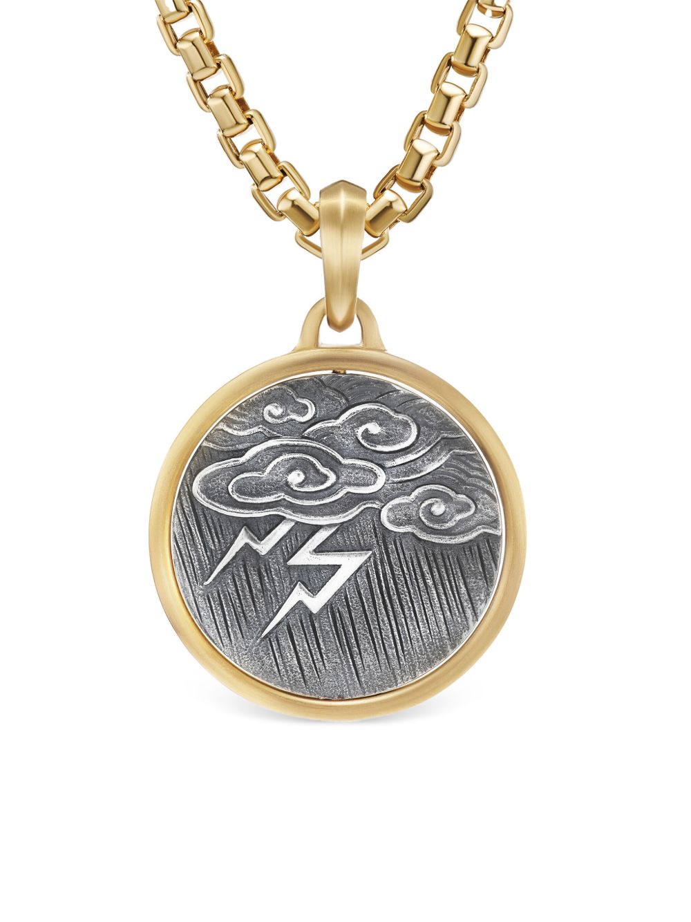 David Yurman Amulet Storm 18K黄金纯银吊坠 - 金色