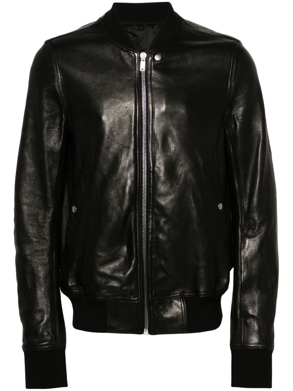 Rick Owens Classic Flight 皮夹克 - 黑色