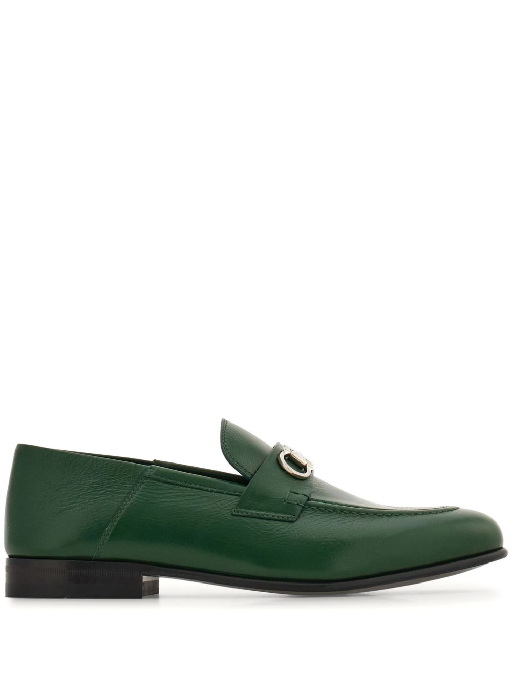 Ferragamo Gancini 乐福鞋 - 绿色