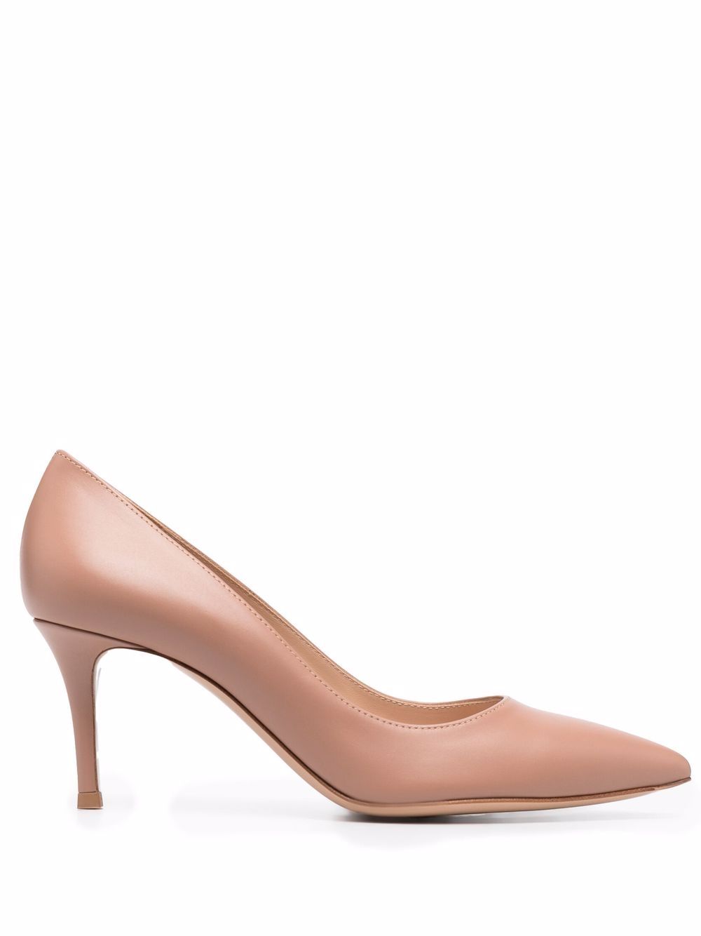 Gianvito Rossi 抛光尖头高跟鞋 - 中性色