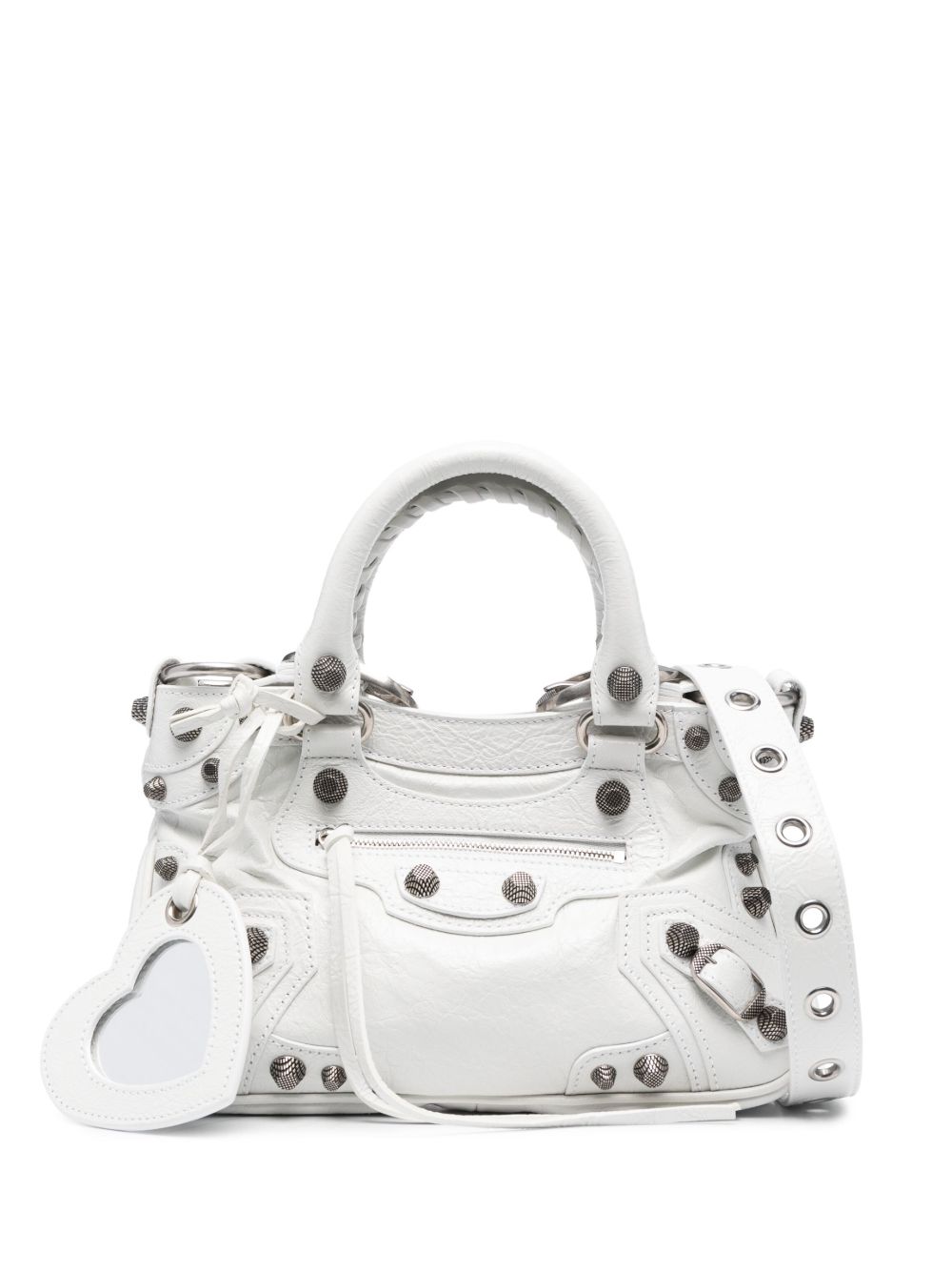 Balenciaga Neo Cagole 小号单肩包 - 白色