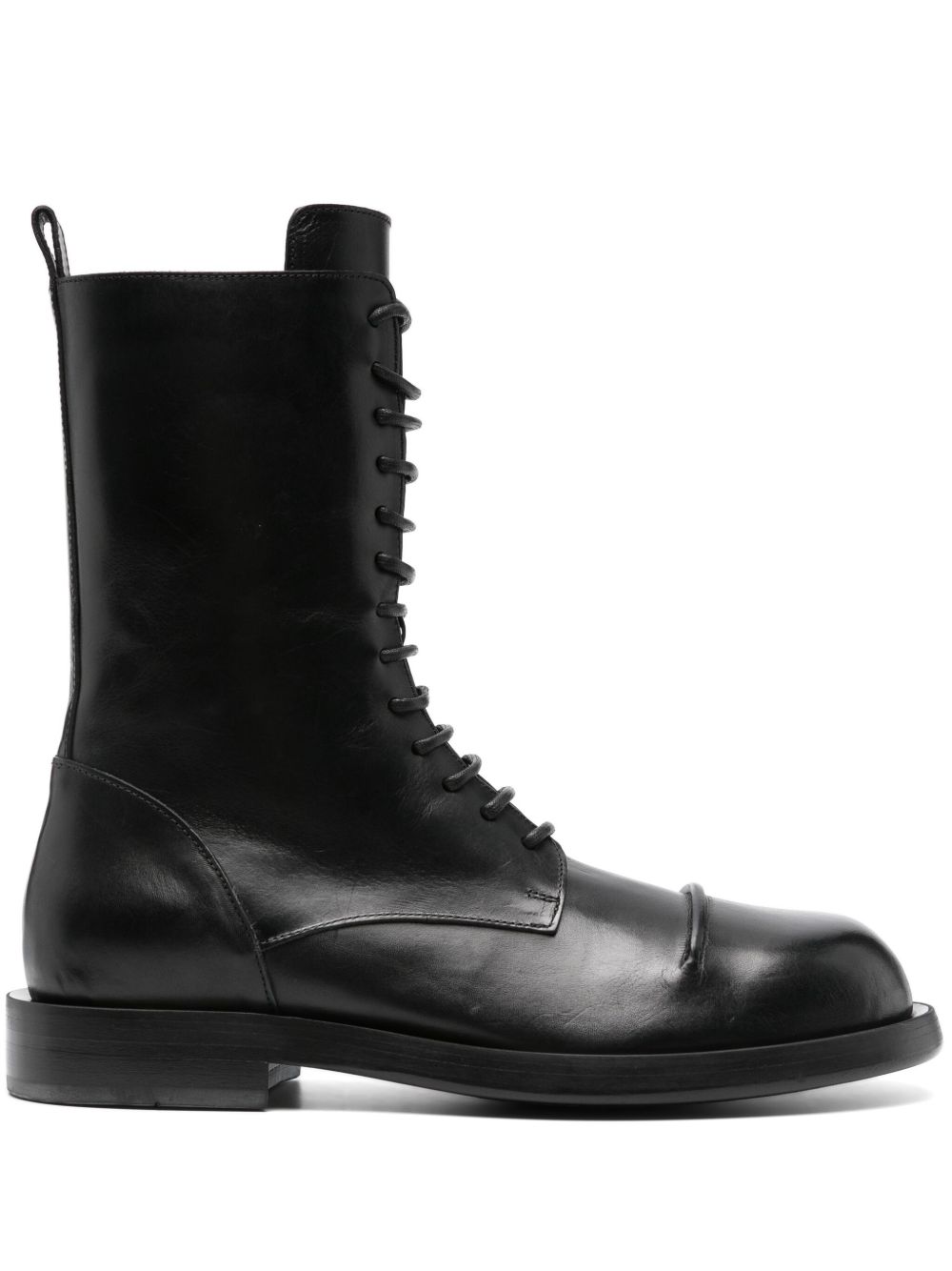 Ann Demeulemeester Gillian 军风靴子 - 黑色