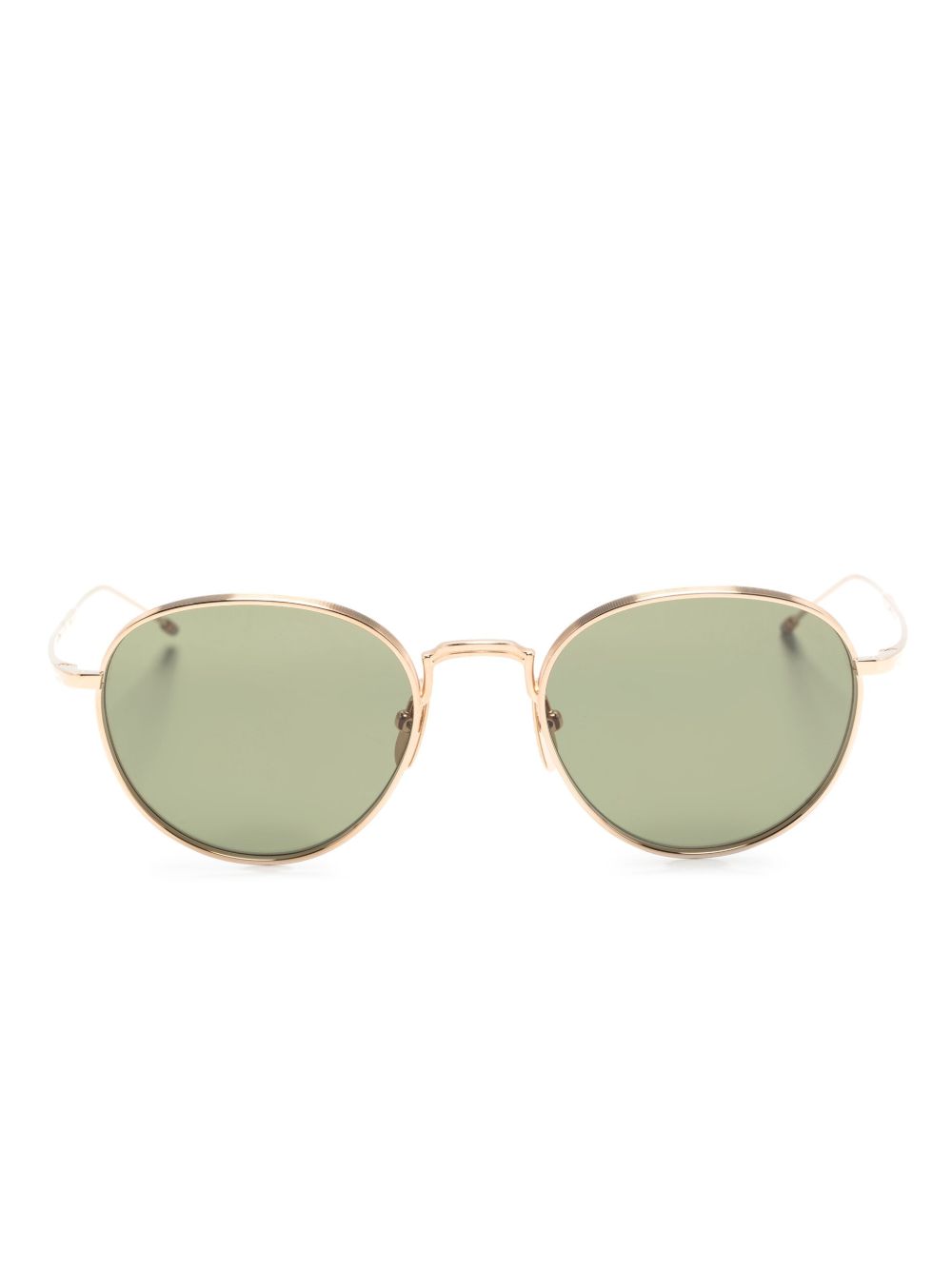 Thom Browne Eyewear 圆框太阳眼镜 - 金色