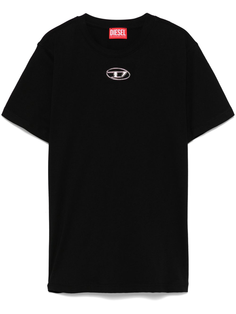 Diesel Oval D-logo T恤 - 黑色
