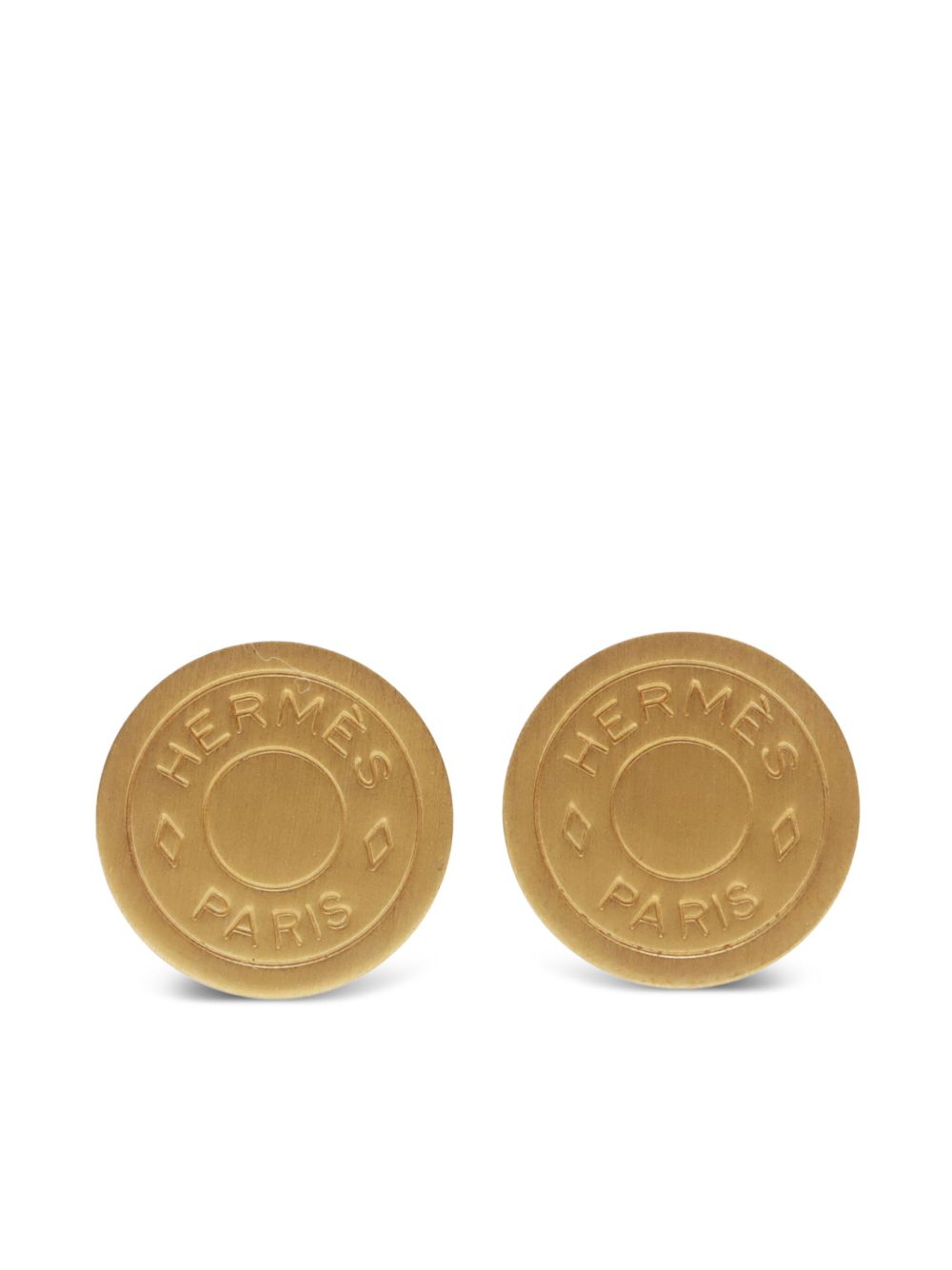 Hermès Pre-Owned 2000s Sellier Coin earrings - 金色