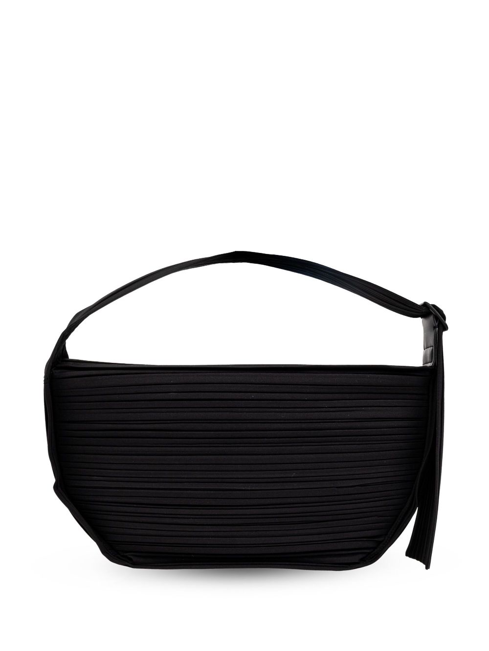 Pleats Please Issey Miyake 细褶拉链托特包 - 黑色