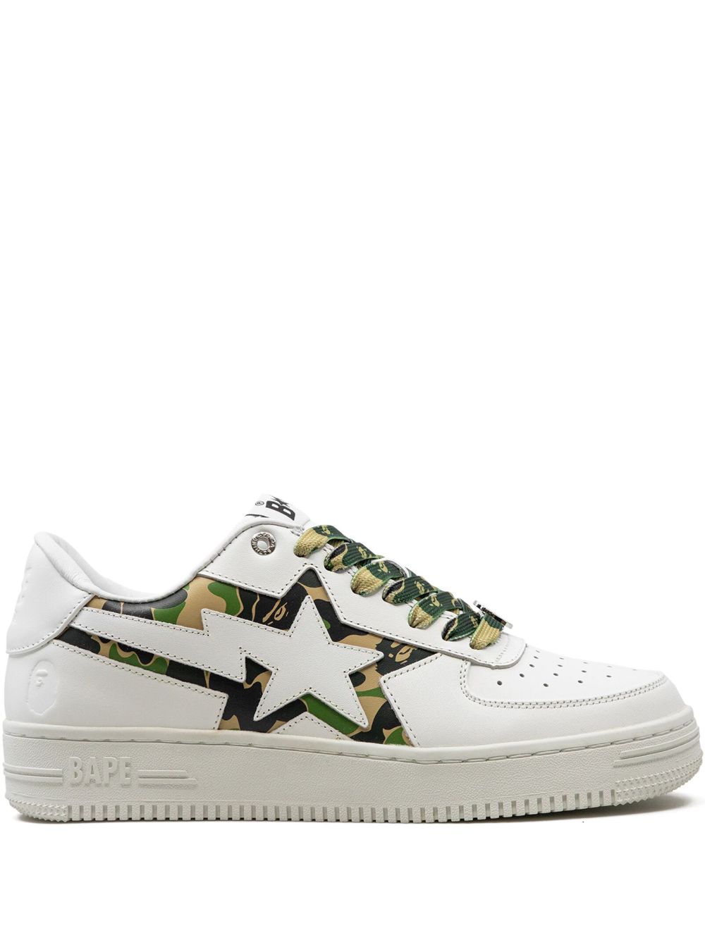 A BATHING APE® Icon Abc Camo Green 运动鞋 - 白色