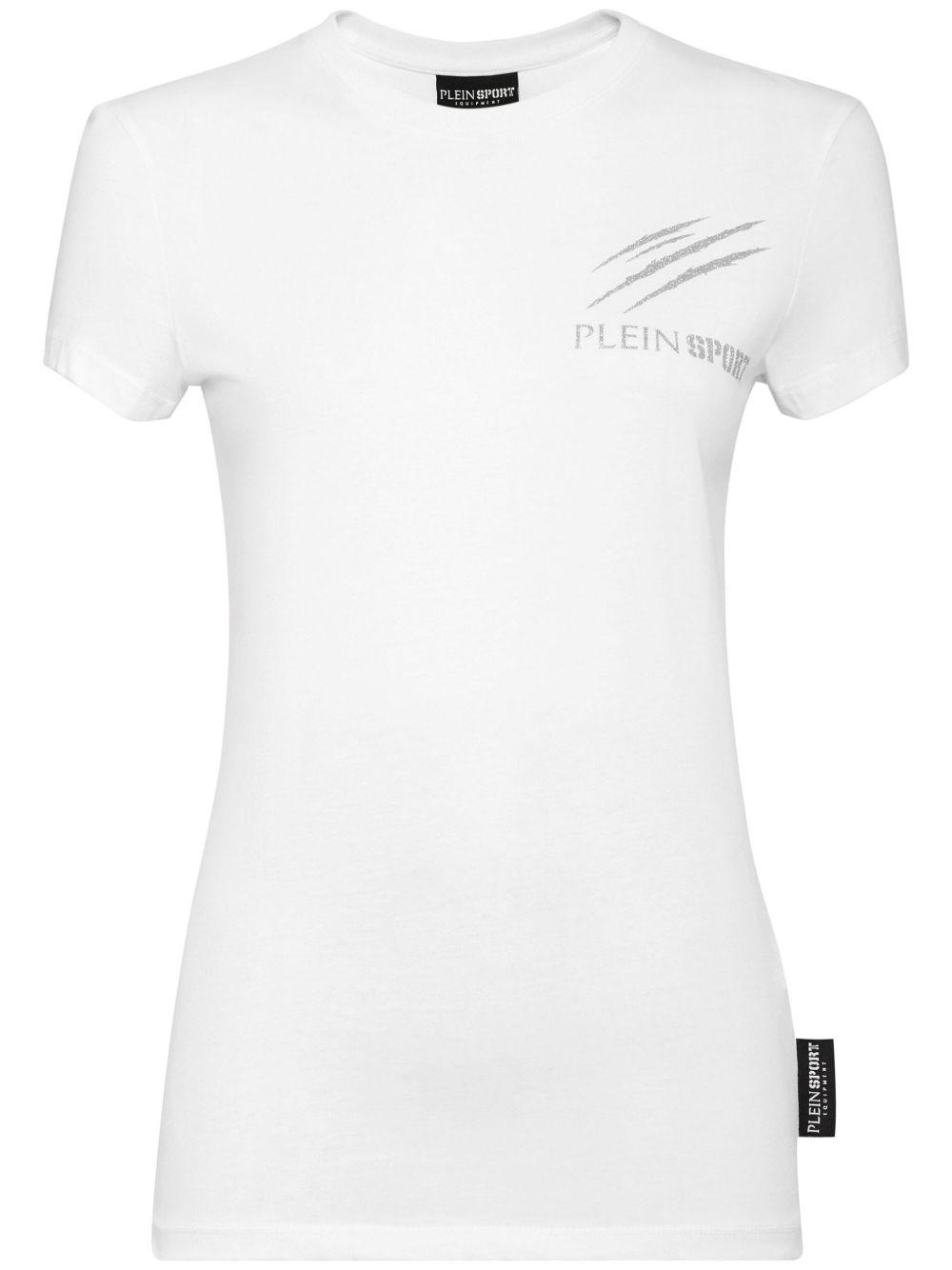 Plein Sport logo印花棉T恤 - 白色