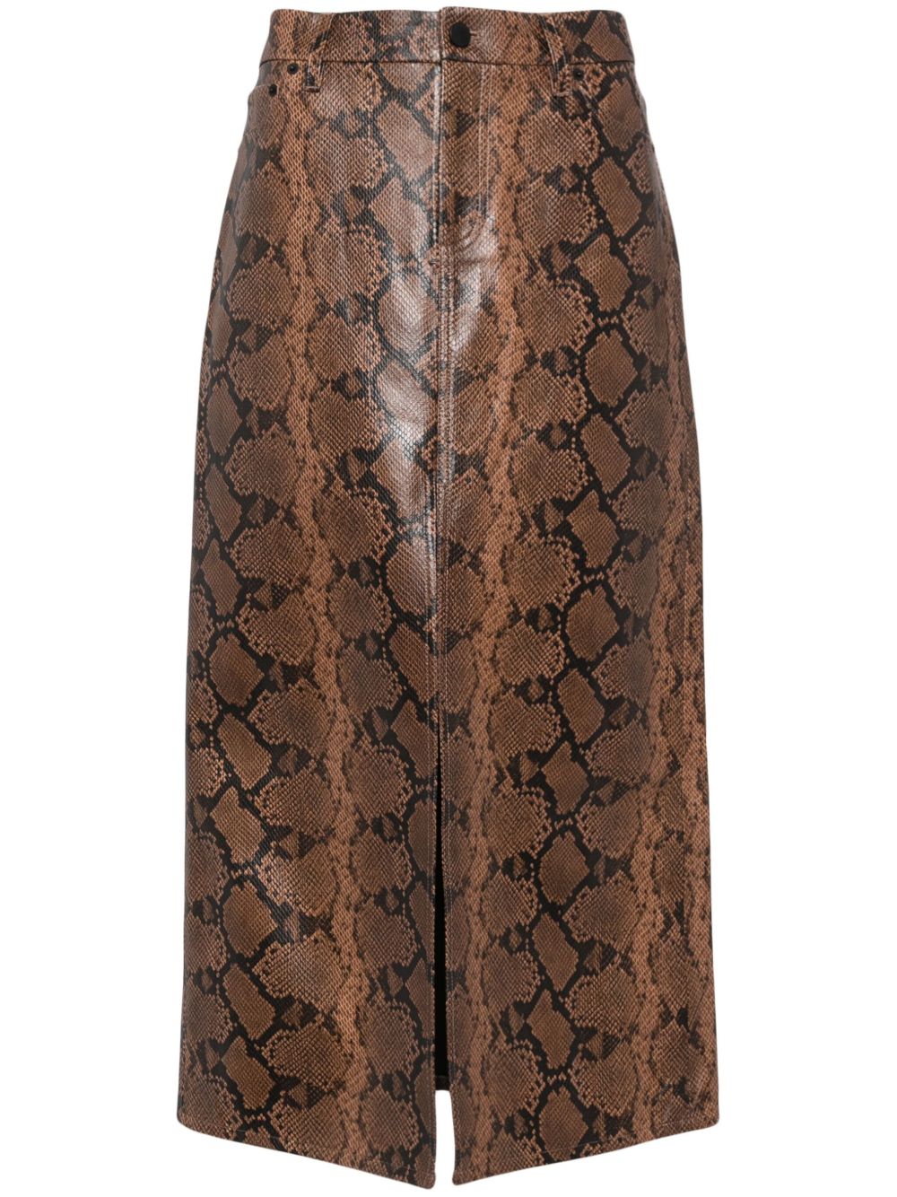 alice + olivia Rye 中长半身裙 - 褐色