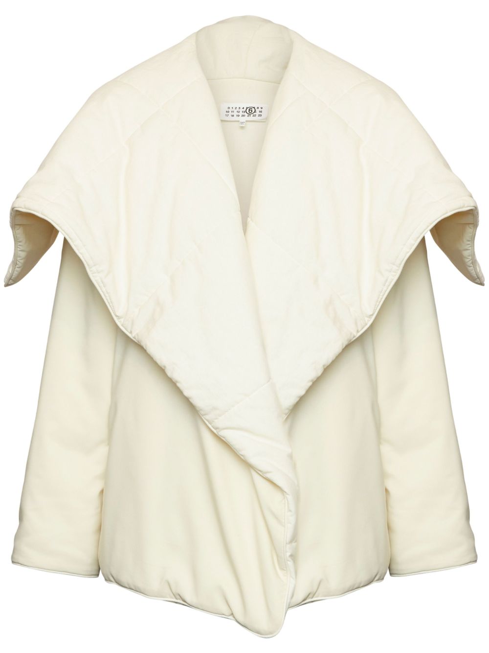 MM6 Maison Margiela 超大衣领填充夹克 - 中性色