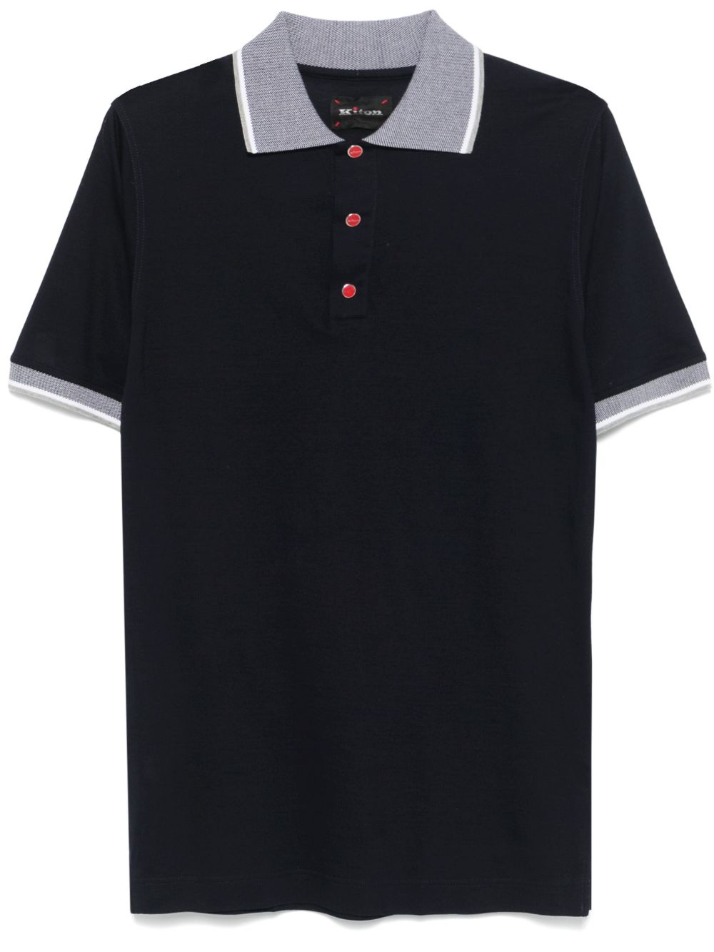 Kiton 棉polo衫 - 蓝色