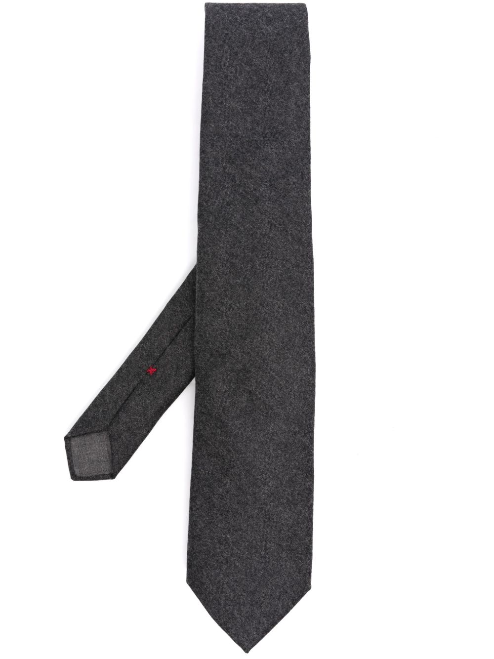 Brunello Cucinelli 初剪羊毛领带 - 灰色