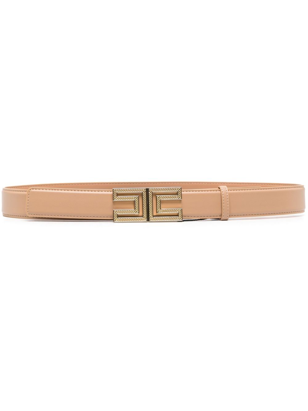 Elisabetta Franchi logo扣环腰带 - 中性色