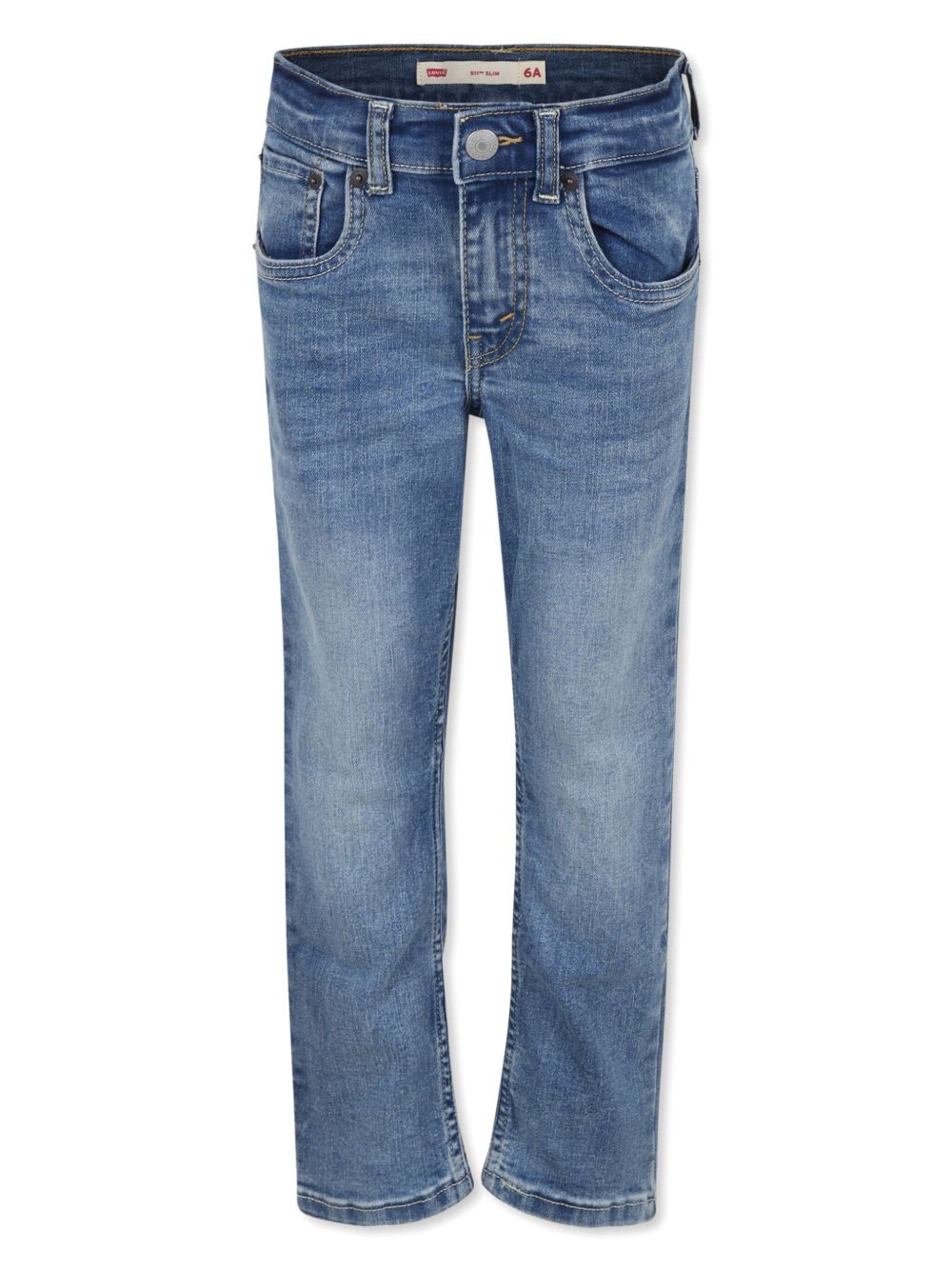 Levi's Kids 直筒牛仔裤 - 蓝色