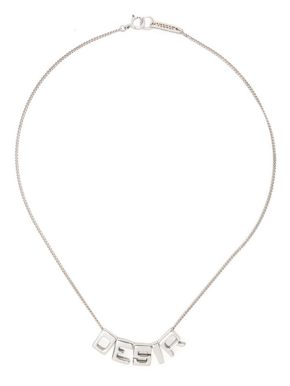 ISABEL MARANT 字母吊饰项链 - 银色