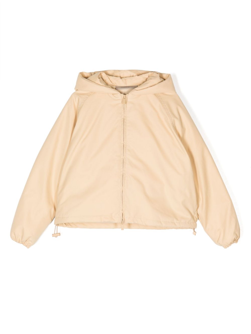 FEAR OF GOD ESSENTIALS KIDS logo印花拉链连帽衫 - 黄色