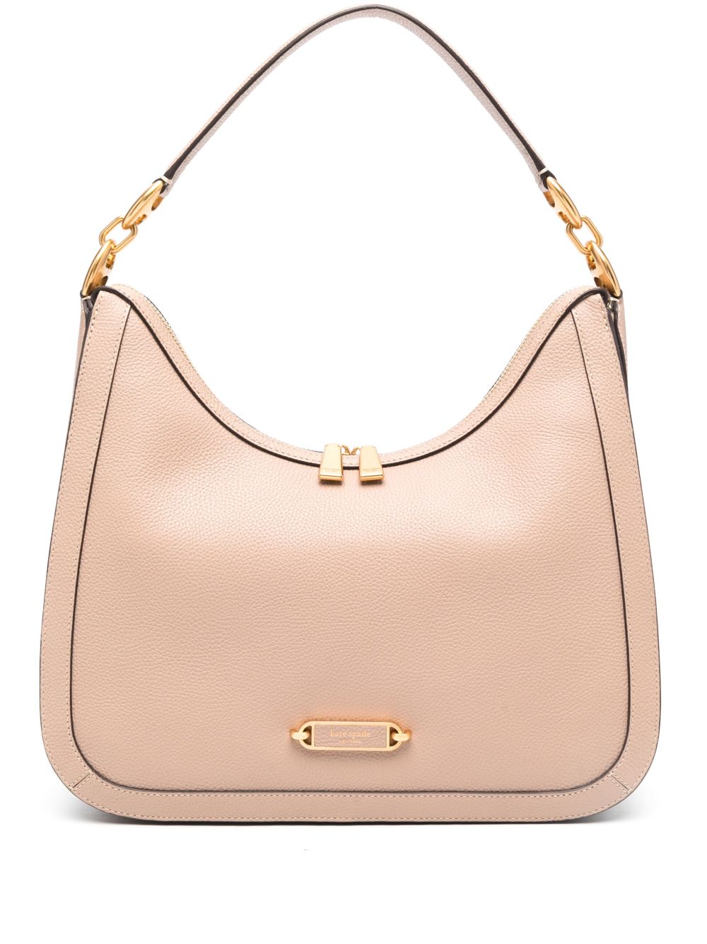 Kate Spade logo标牌皮质手提包 - 中性色