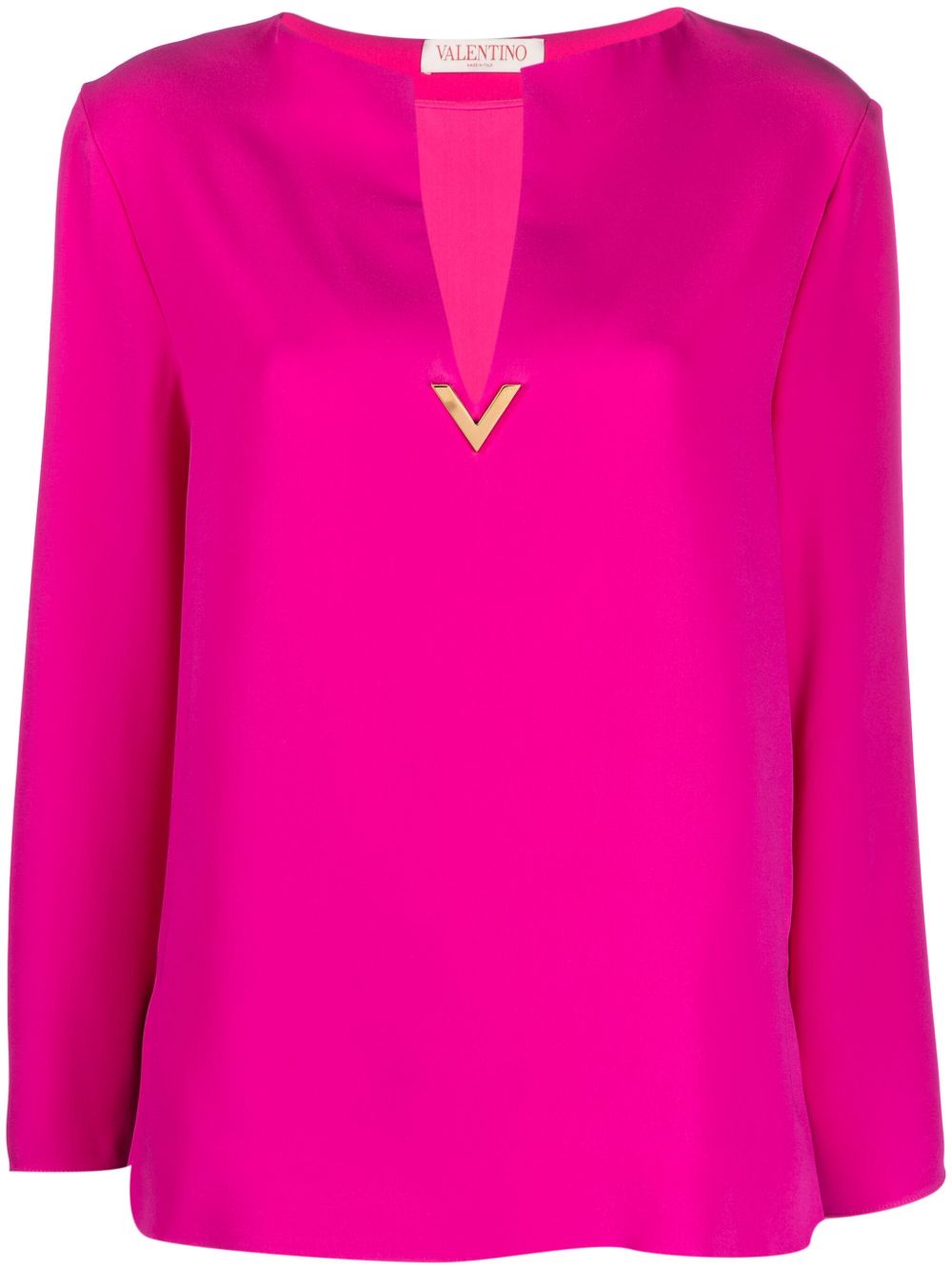 Valentino Garavani Pre-Owned Cady Couture 真丝罩衫 - 粉色