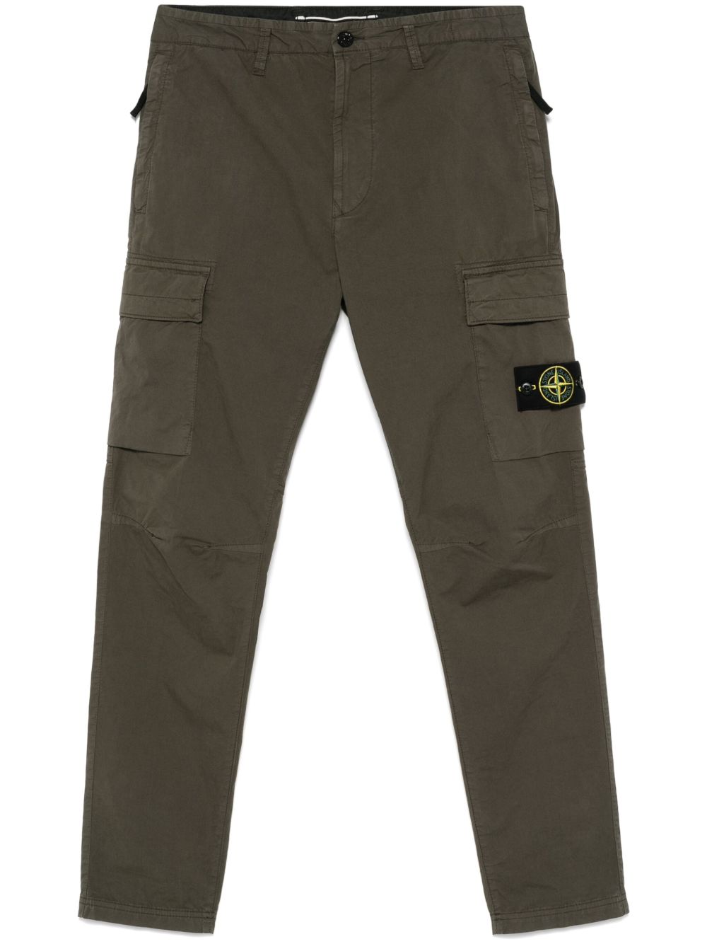Stone Island 罗盘徽章锥形裤 - 绿色