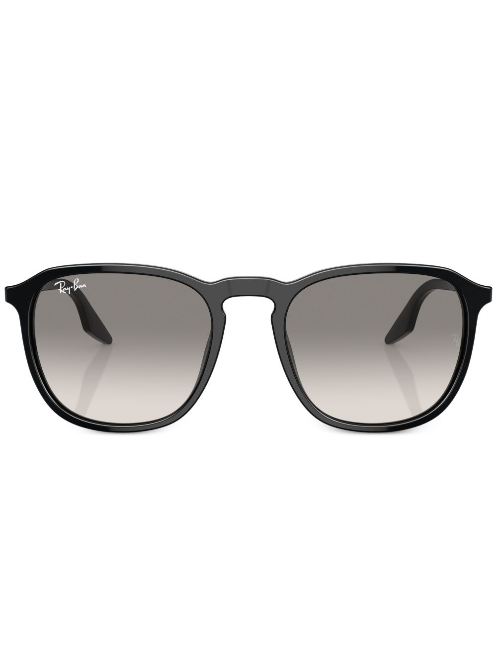 Ray-Ban 圆框醋酸纤维太阳眼镜 - 黑色