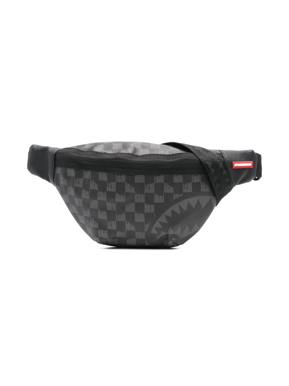 sprayground kid Hangover Drip check belt bag - 黑色