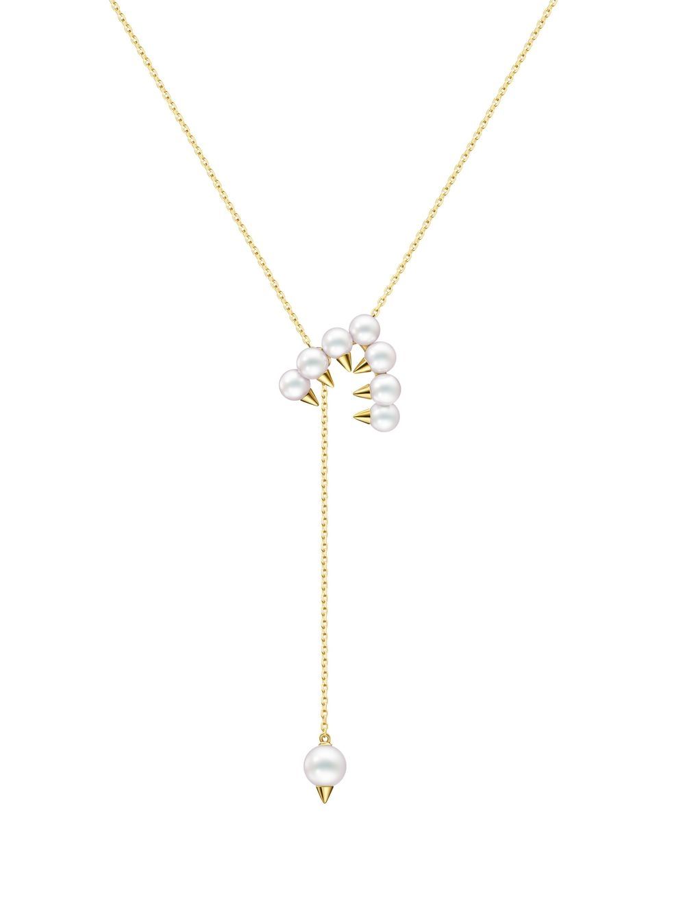 TASAKI 18K黄金 Collection Line Danger trap 吊饰项链 - 金色