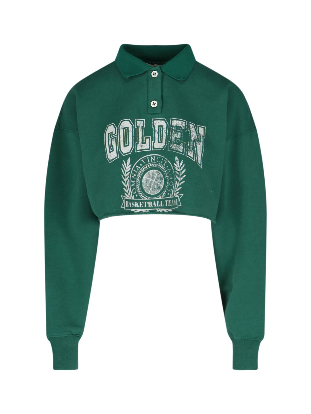 Golden Goose Cropped Polo Sweatshirt