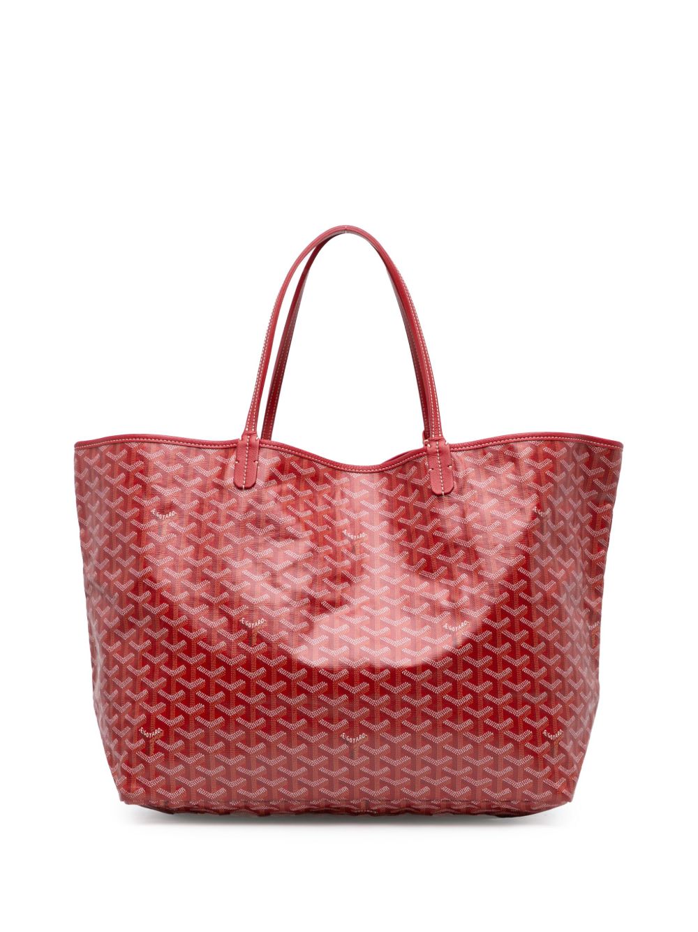Goyard Pre-Owned Goyardine Saint Louis GM 手提包（2018年典藏款） - 红色
