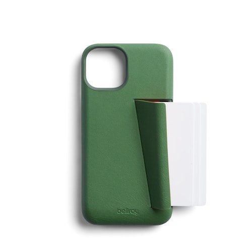 Bellroy Phone Case with Card Holder for iPhone 14 Plus Leather iPhone 3 Card Phone Wallet Evergreen