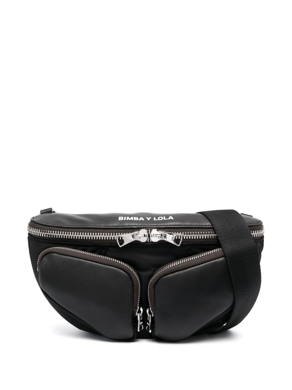 Bimba y Lola Pocket 皮质小号腰包 - 黑色