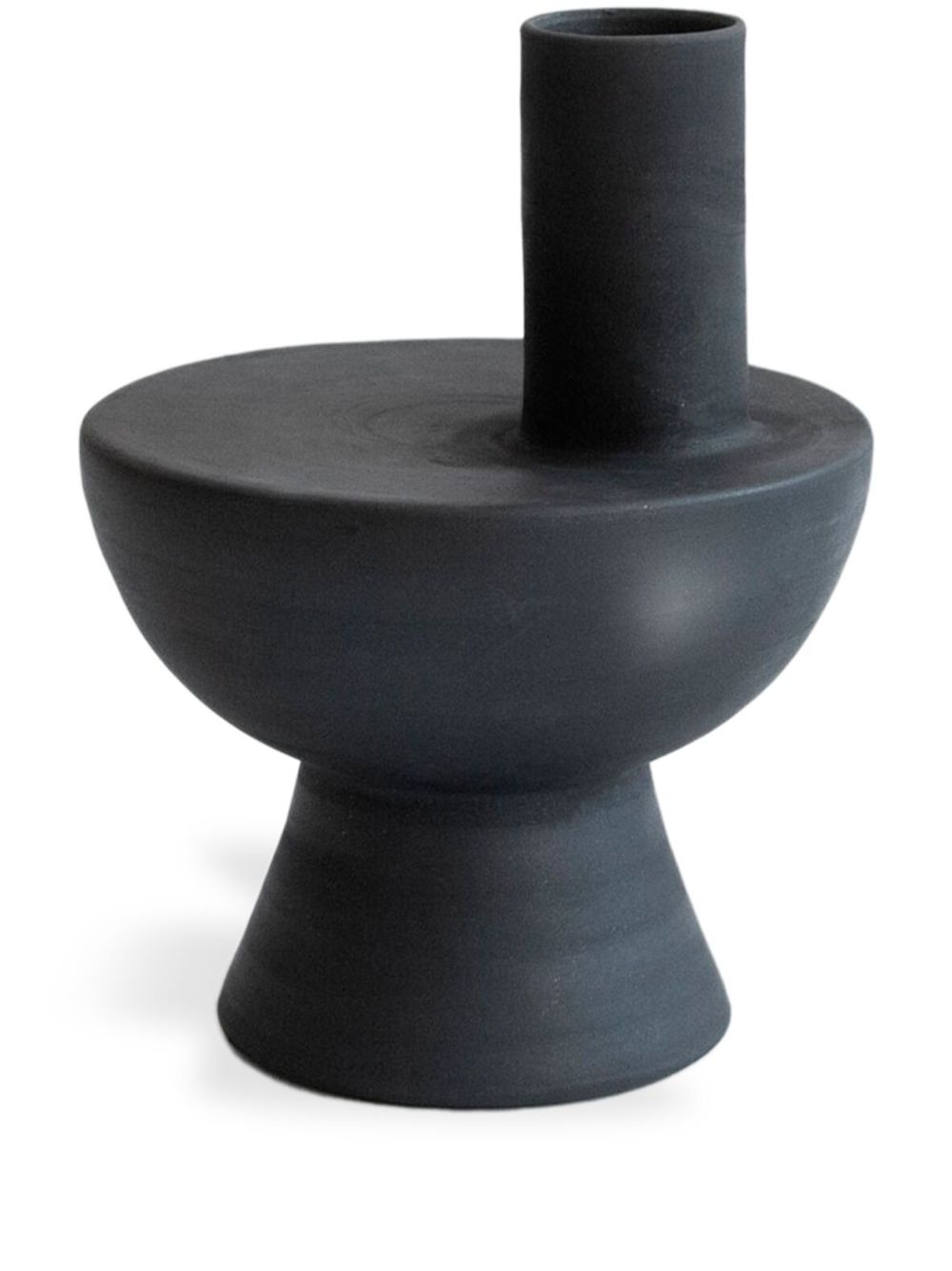 Origin Made Charred Chimney 陶瓷花瓶（31.3厘米） - 黑色