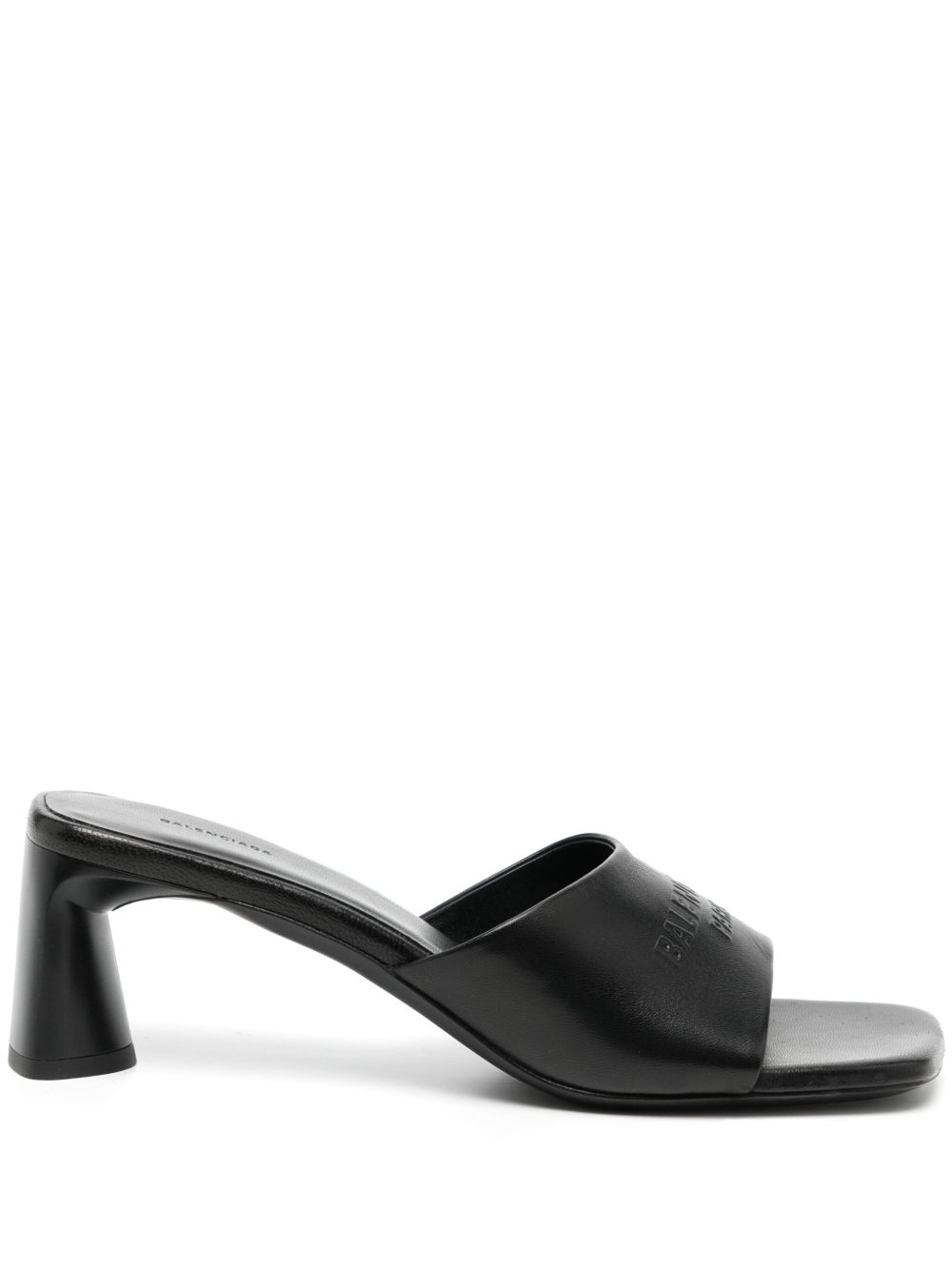 Balenciaga Duty Free 中跟皮质穆勒鞋 - 黑色