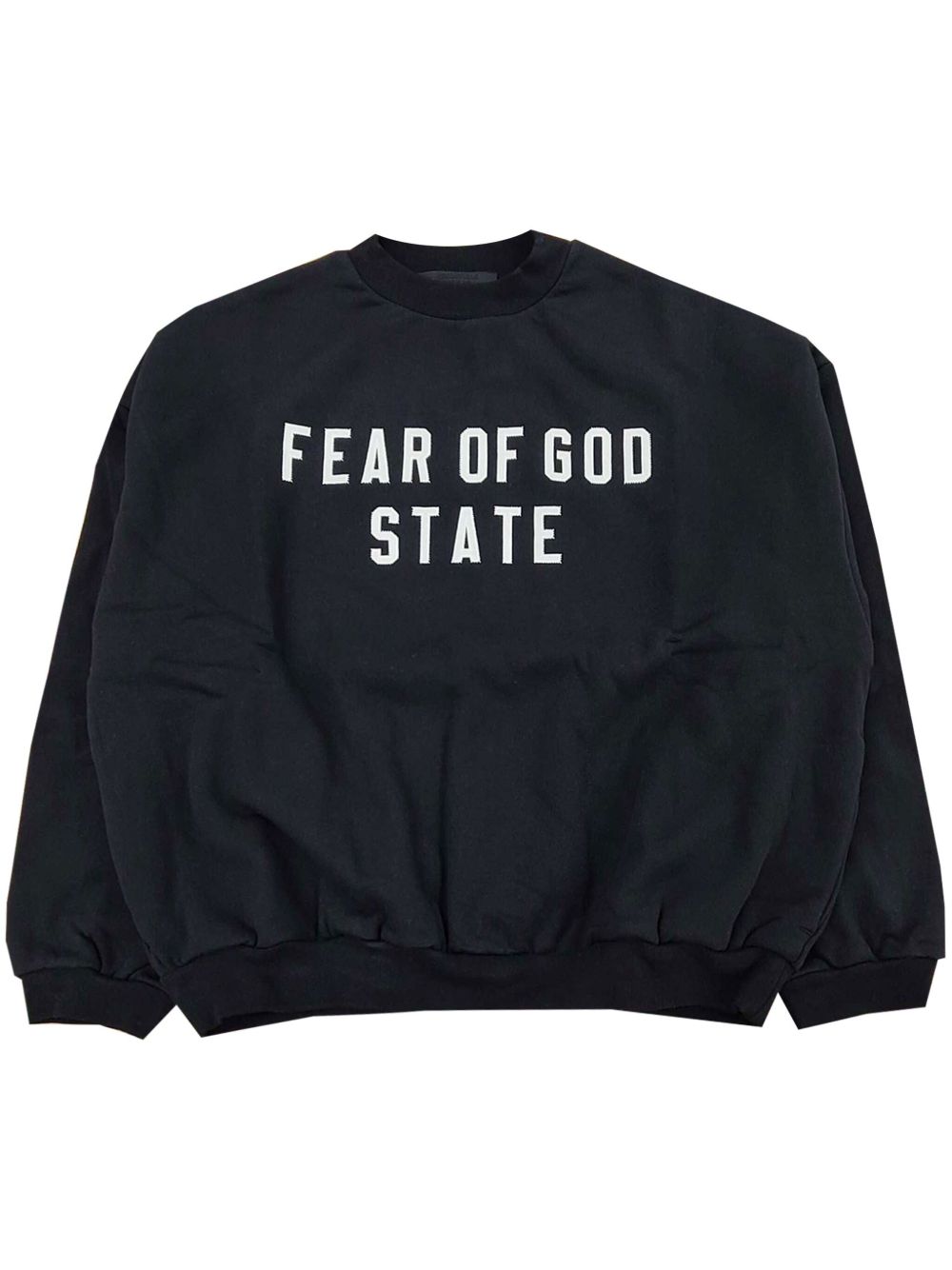 FEAR OF GOD ESSENTIALS logo印花卫衣 - 黑色